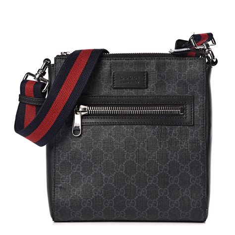 gucci messenger gg supreme black/grey|gg black small messenger bag.